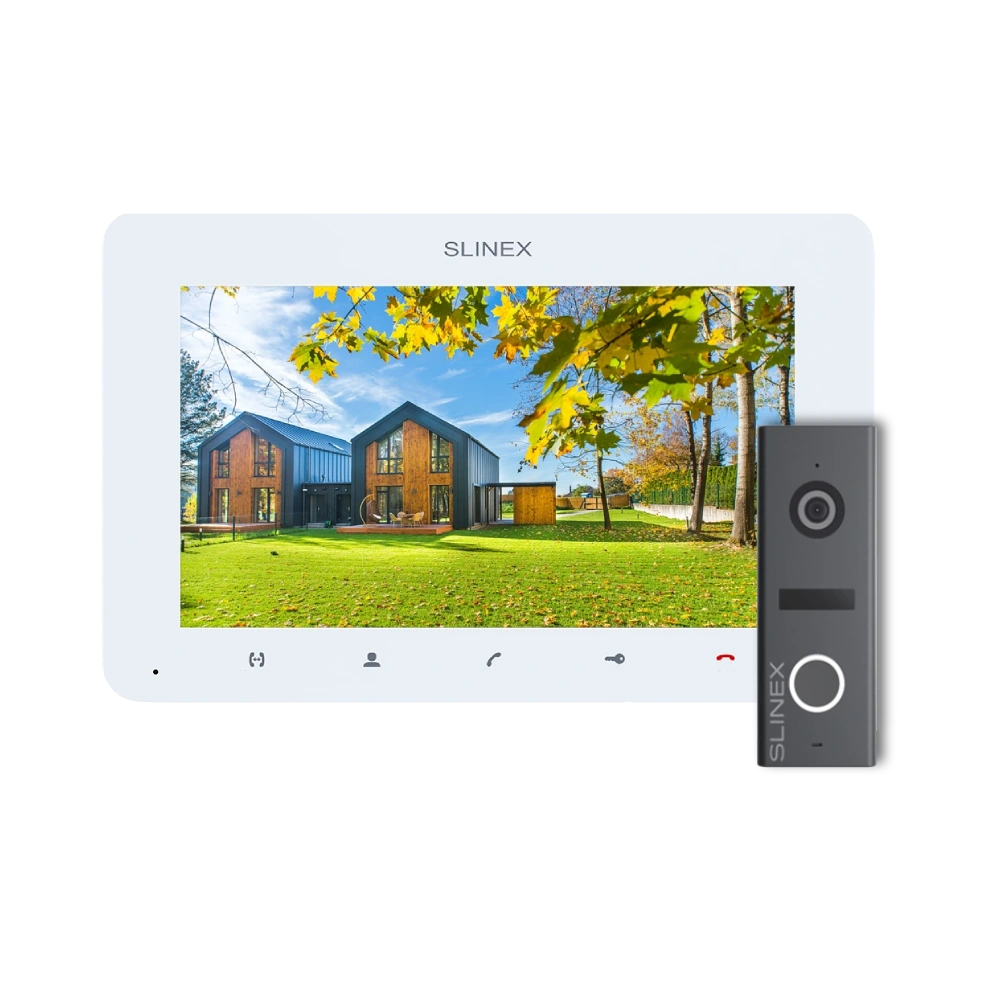 Комплект відеодомофона · Slinex SM-07 White + ML-17HD Graphite