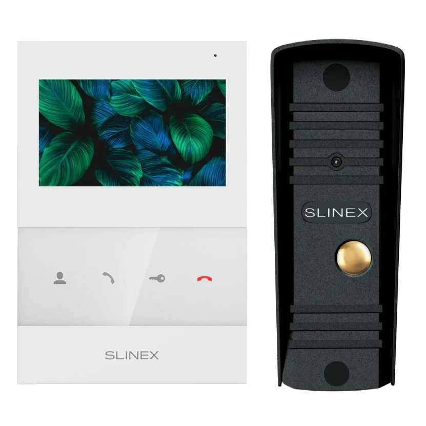 Комплект відеодомофону · Slinex SQ-04 White + ML-16HR (чорний)