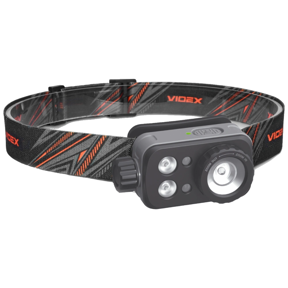 Налобний світлодіодний ліхтарик · VIDEX VLF-H046Z 500Lm 5000K
