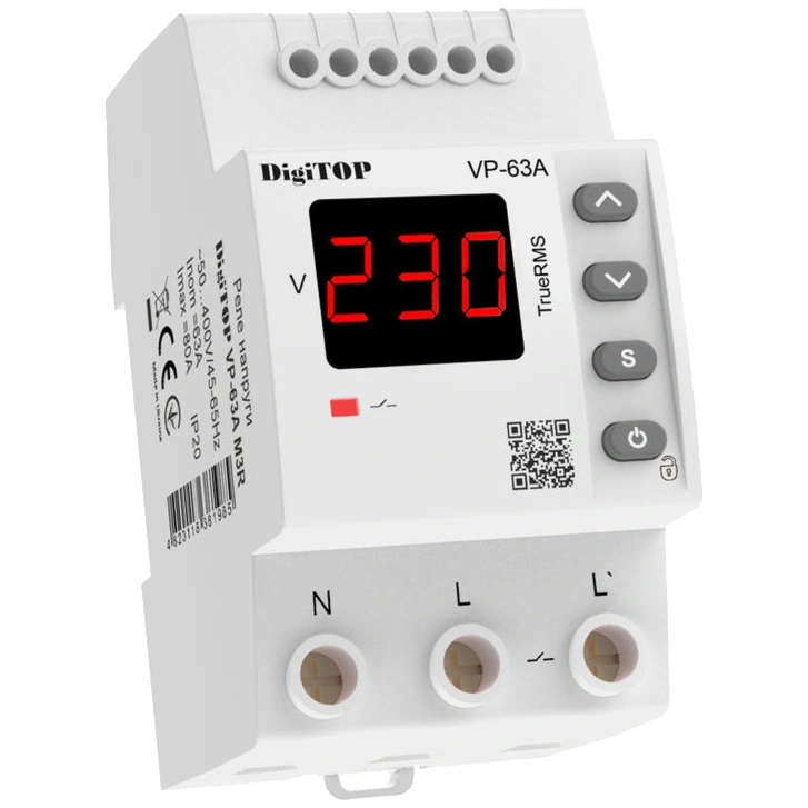 Реле напруги · DigiTOP VP-63A M3R
