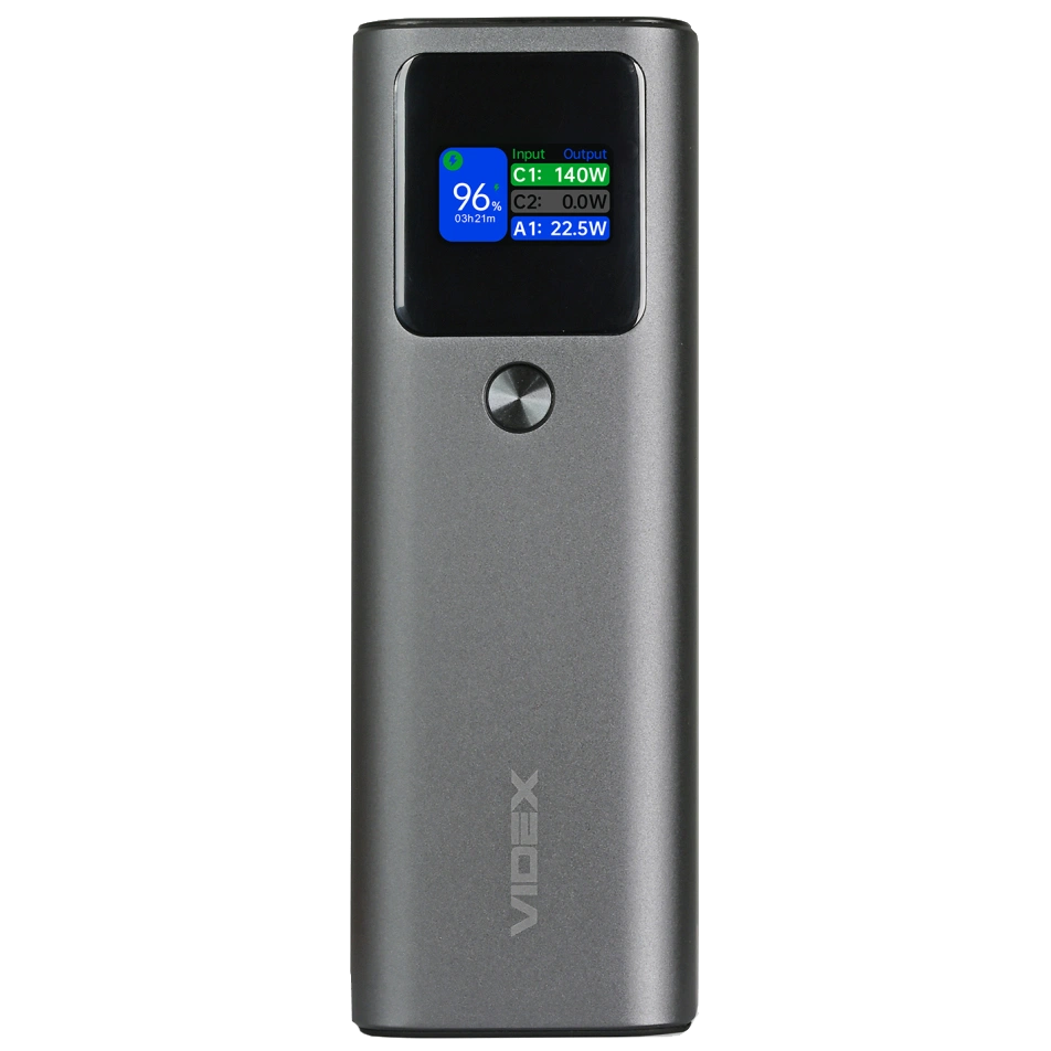 Повербанк · VIDEX VPB-316 PD140Вт 30000мА•г