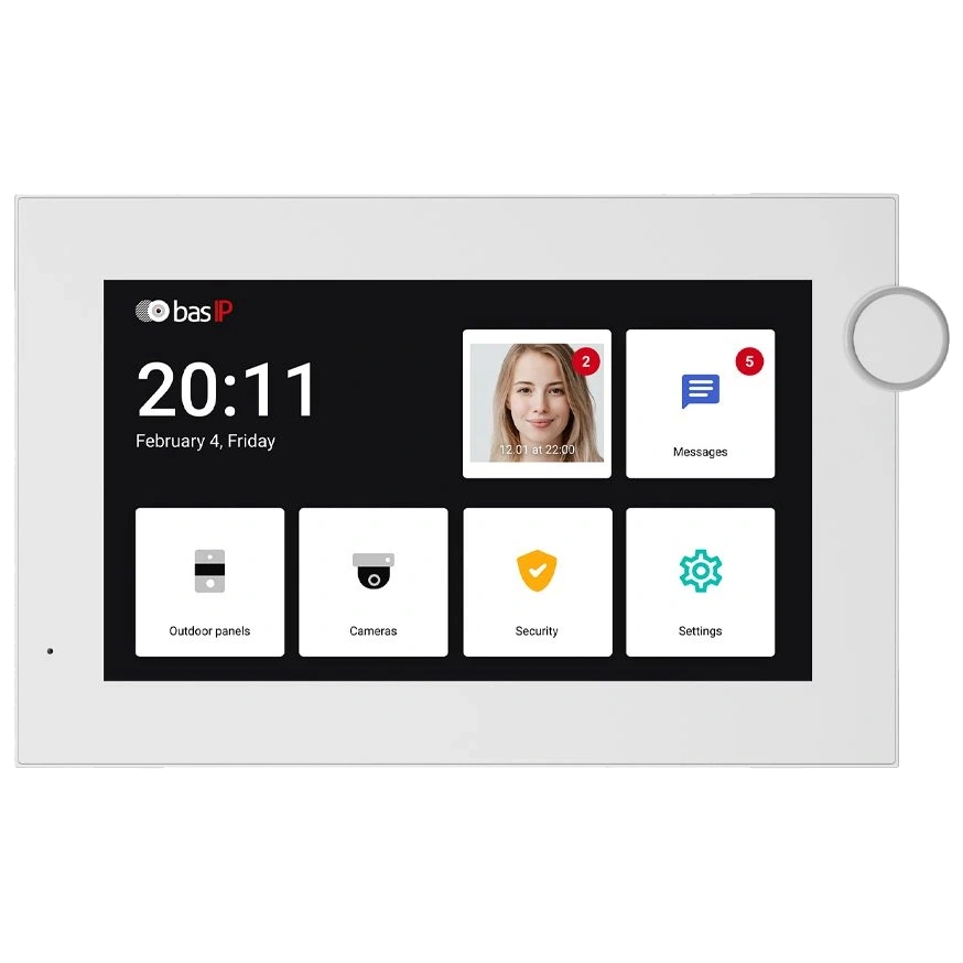 Відеодомофон · Bas-IP AZ-07LF white Android 7" Wi-Fi