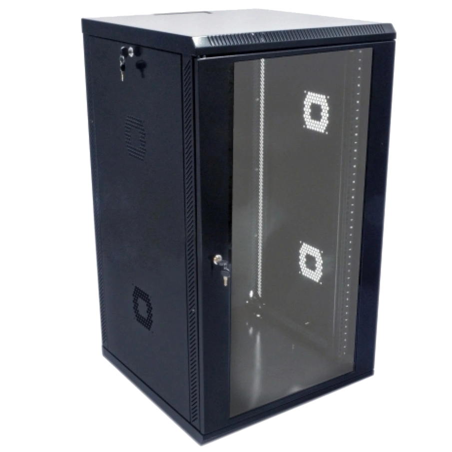 Шафа · 19" 21U 600х600х1040мм акрилове скло, чорна