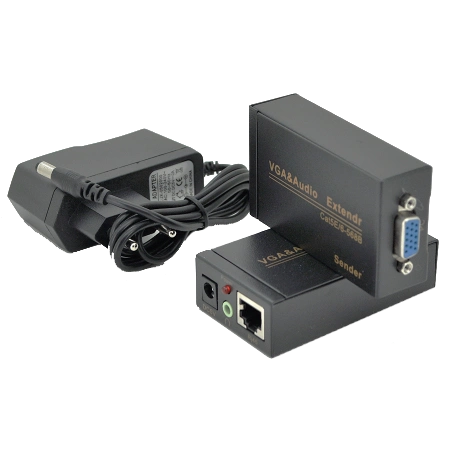 Активний подовжувач VGA сигналу · Cat5e / 6e 100м 1080P