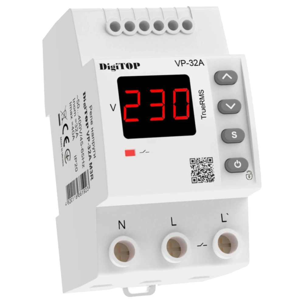 Реле напруги · DigiTop VP-32A M3R