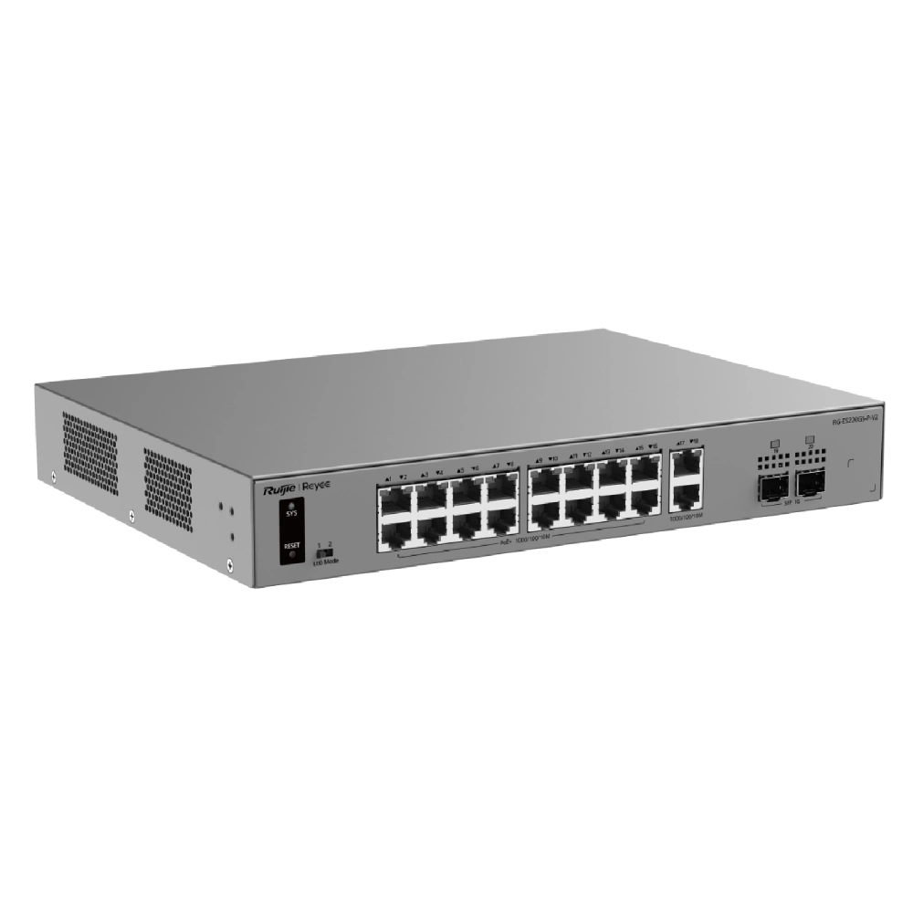Комутатор 20 портів керований · Ruijie Reyee RG-ES220GS-P-V2 POE