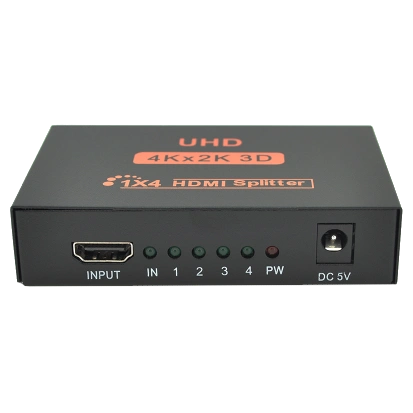 Активний HDMI сплітер · 1=>4 порта 4K, 2K DC5V/2A