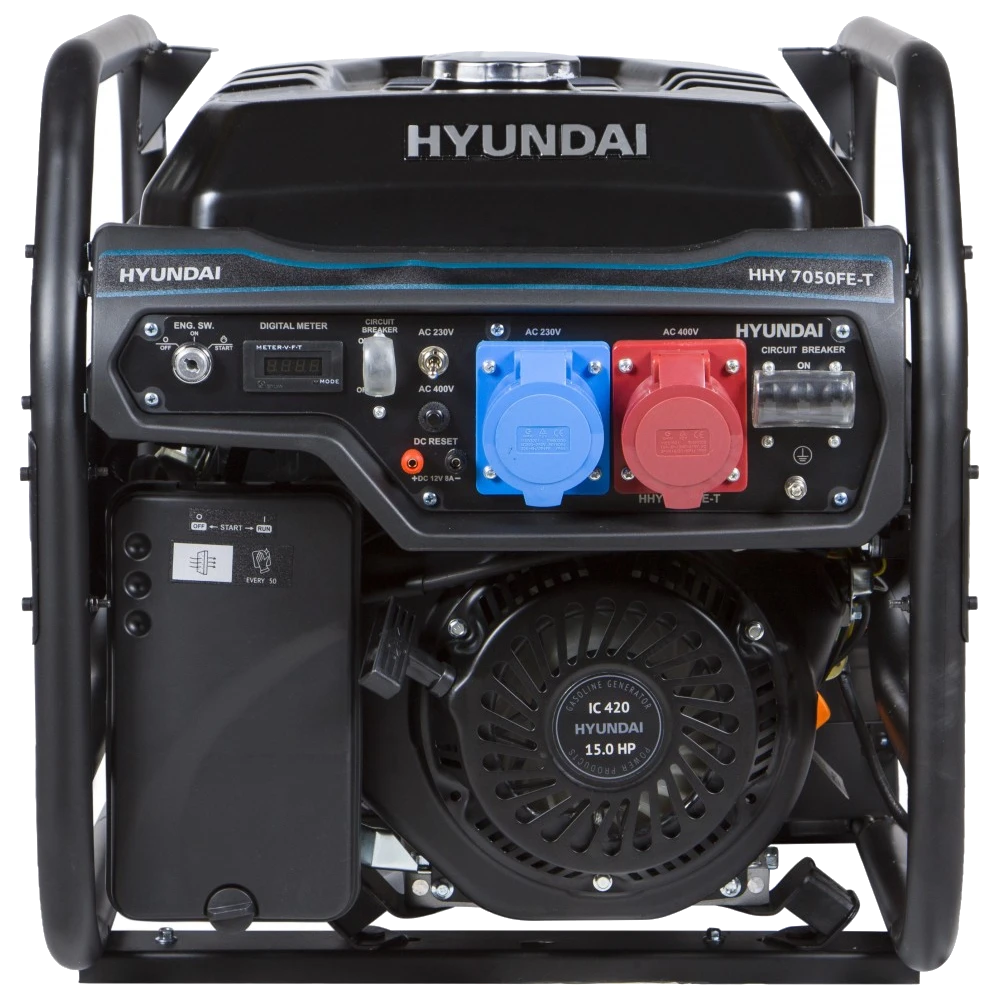 Генератор бензиновий · Hyundai HHY 7050FE-T