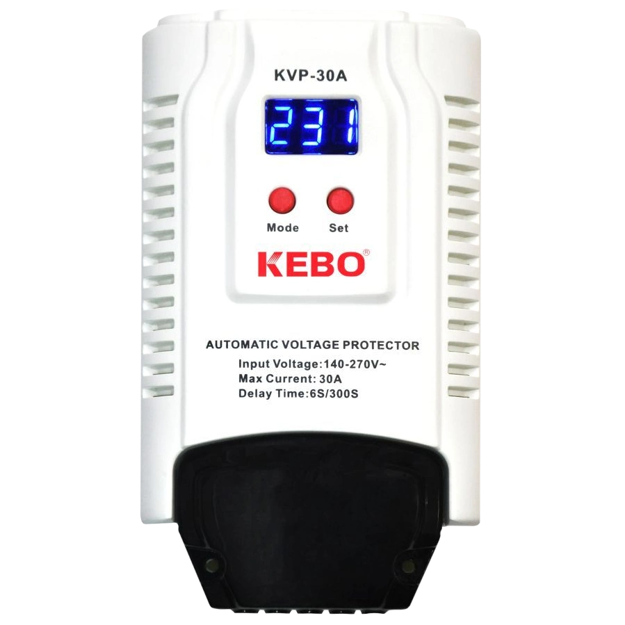 Реле напруги на DIN-рейку · KEBO KVP-30A 2-30A 140-260V