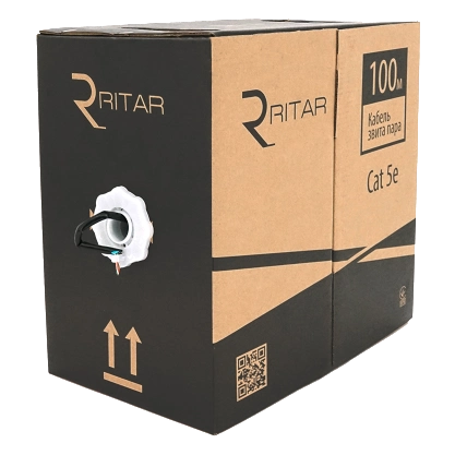 Кабель · Ritar внутрішній КВП UTP CCA (4*2*0.5) 4p 24 AWG (100м)
