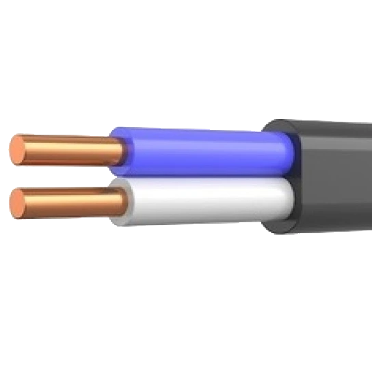 Кабель · ВВГ нг LS П 2х2,5 чорний (Україна) (100м)