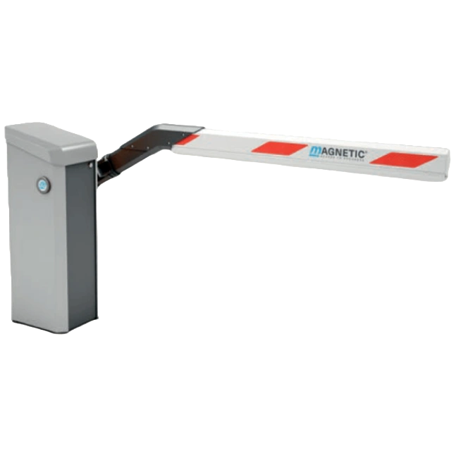 Шлагбаум Magnetic без стріли (лівий проїзд) білий алюміній · PARKING PRO-LA0020