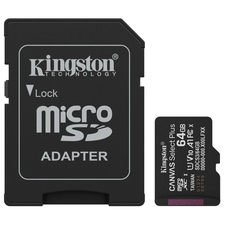 Модуль флеш-пам'яті · Kingston MICRO SDXC 64GB UHS-I W/ADAPTER
