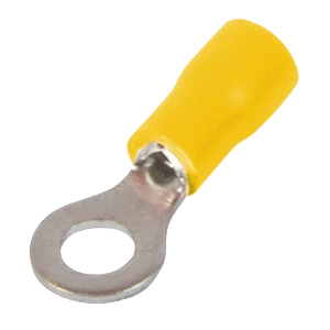 Ізольований накінечник вилковий 4-6 кв.мм, жовтий · Enext e.terminal.stand.RV5.5.6 4-6.yellow