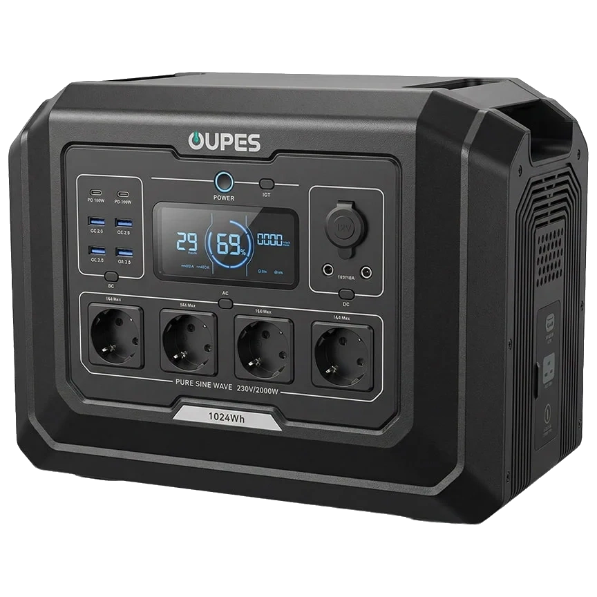 Портативна зарядна станція · OUPES Mega 1 S1 2000Вт 1024Вт•г
