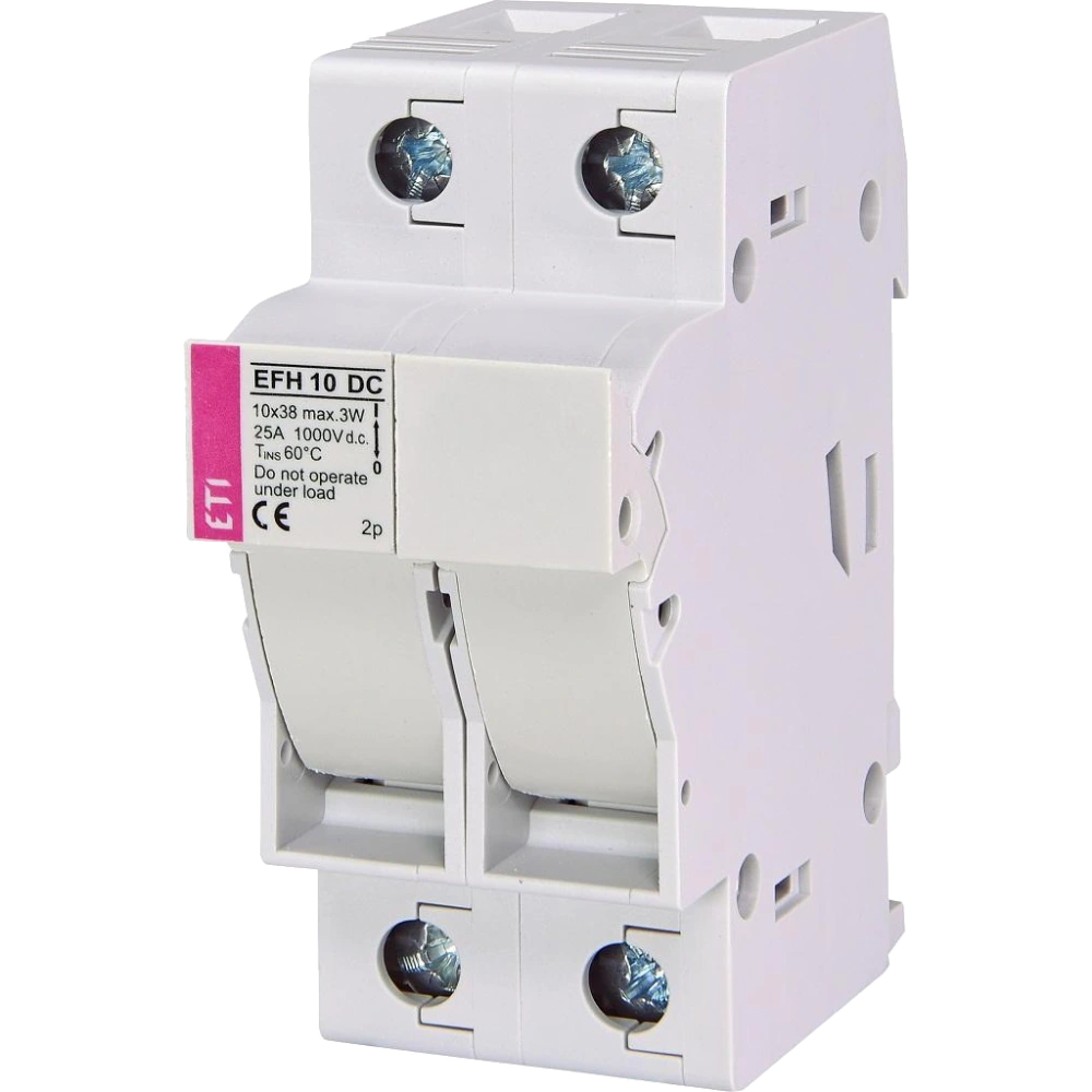 Тримач запобіжника · ЕТІ EFH 10 2P 25A 1000V DC
