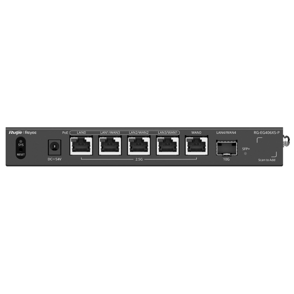 Маршрутизатор · Ruijie Reyee RG-EG406XS-P 6-портовий PoE з хмарним керуванням