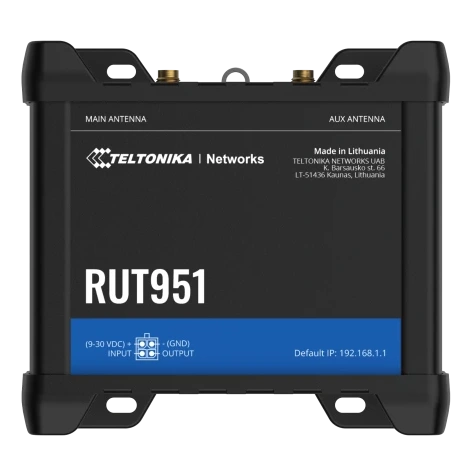 Промисловий стільниковий маршрутизатор · Teltonika RUT951 з 4G LTE, Wi-Fi