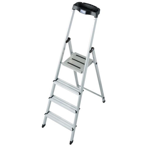 Драбина-стремянка алюмінієва 4 сх. · KRAUSE Safety (126320)