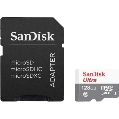 Карта пам'яті · SANDISK Ultra microSDXC 128GB + SD Adapter Class 10 UHS-I