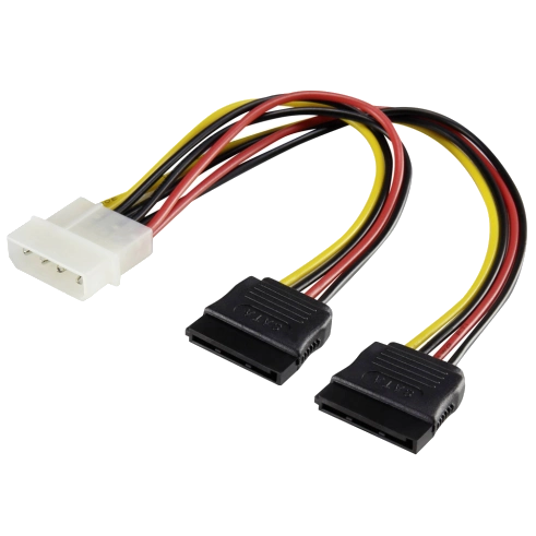 Перехідник-дільник живлення · SATA (4P-2xSATA) 0.2м