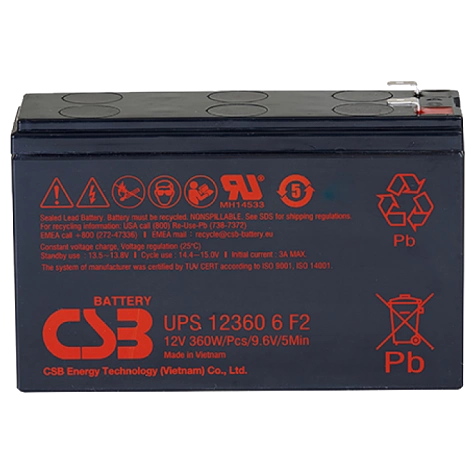 Акумуляторна батарея · CSB UPS123606F2/F1 12V6Ah