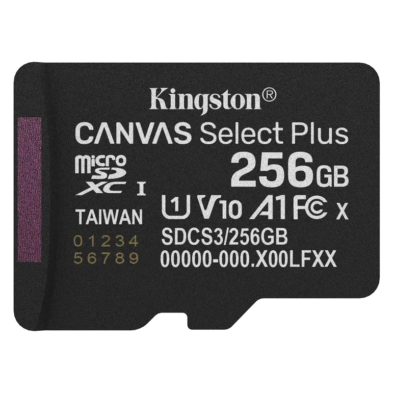 Карта пам'яті · Kingston microSD 256GB C10 UHS-I A1 V10 R150MB/s