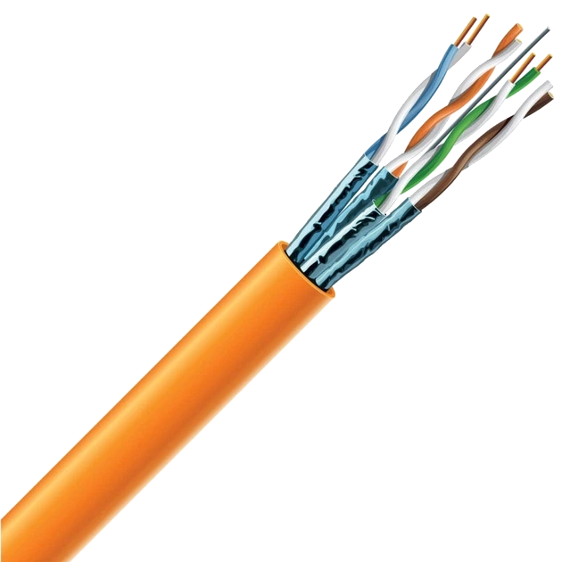 Кабель вита пара ЗЗКМ (S/FTP мідь внутрішній) · Cat 6A 4x2x23 AWG LSZH (к) 305 м