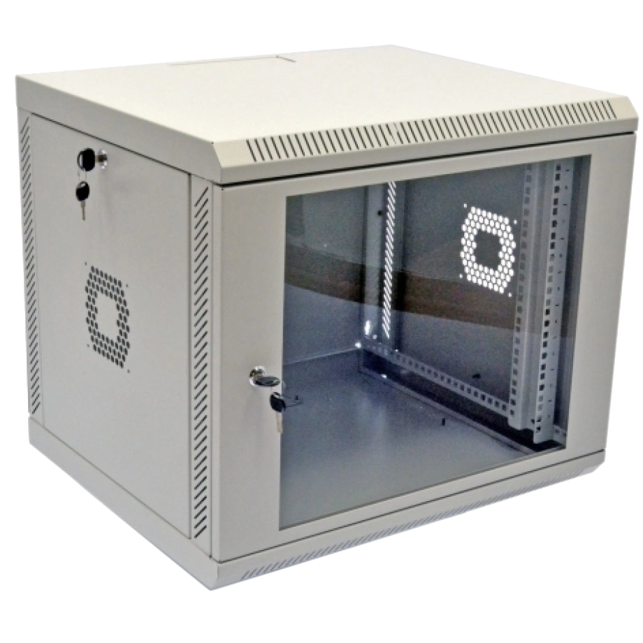 Шафа · 19" 9U 600х350х507 мм акрилове скло сіра