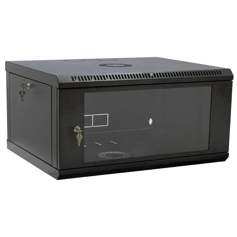 Шафа · 19" 4U 600x400x284мм акрилове скло, чорний