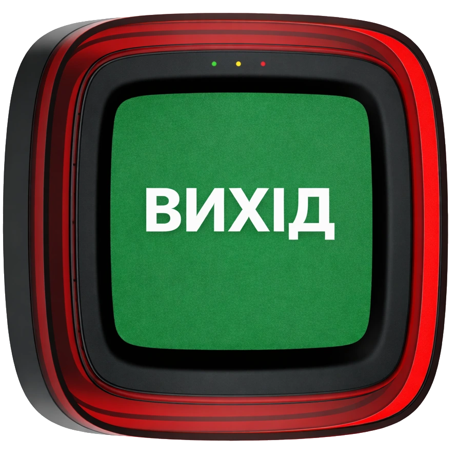 Cповіщувач · Ajax EN54 FireProtect (Sounder/VAD) black пожежний світлозвуковий "ВИХІД"