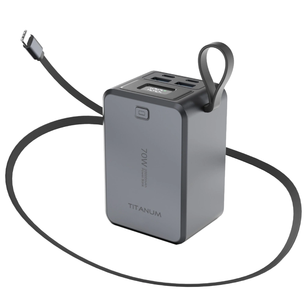 Повербанк · TITANUM TPB-WP049 PD70W Grey 20000mAh