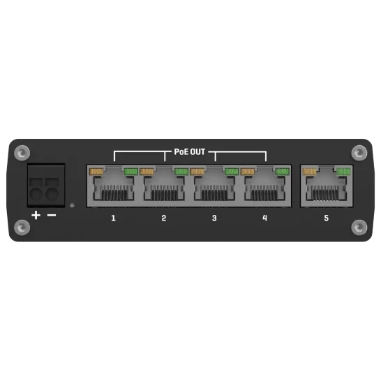 Комутатор 5 портів некерований · Teltonika TSW101 POE+ для використання в транспорті