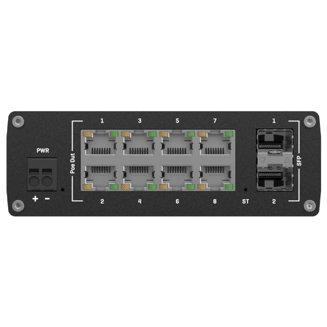 Комутатор 8 портів керований · Teltonika TSW202 PoE+