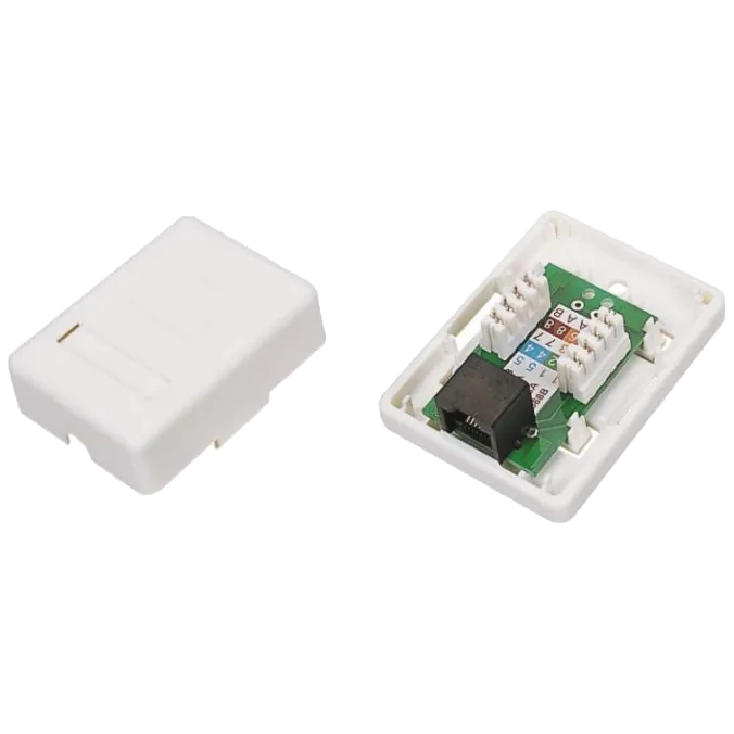 Розетка комп'ютерна одинарна · EServer 1хRJ45 UTP CAT5e