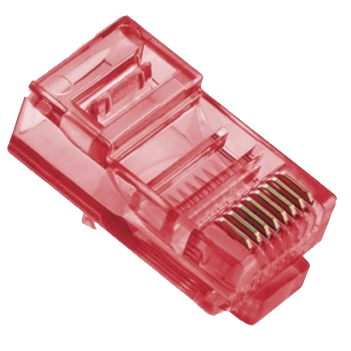 Конектор (100 шт/уп.) · Ritar RJ-45 8P8C UTP Cat-5 Q100 Red