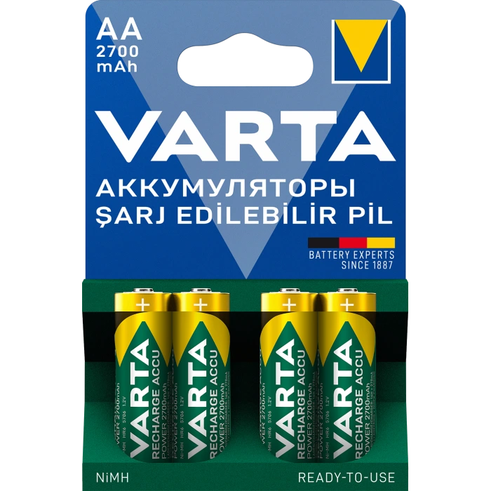Акумулятор · VARTA ACCU AA 2700mAh BLI 4 NI-MH