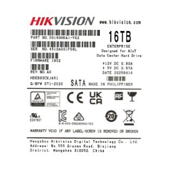 Жорсткий диск внутрішній · Hikvsion DS160HKAI-VX2