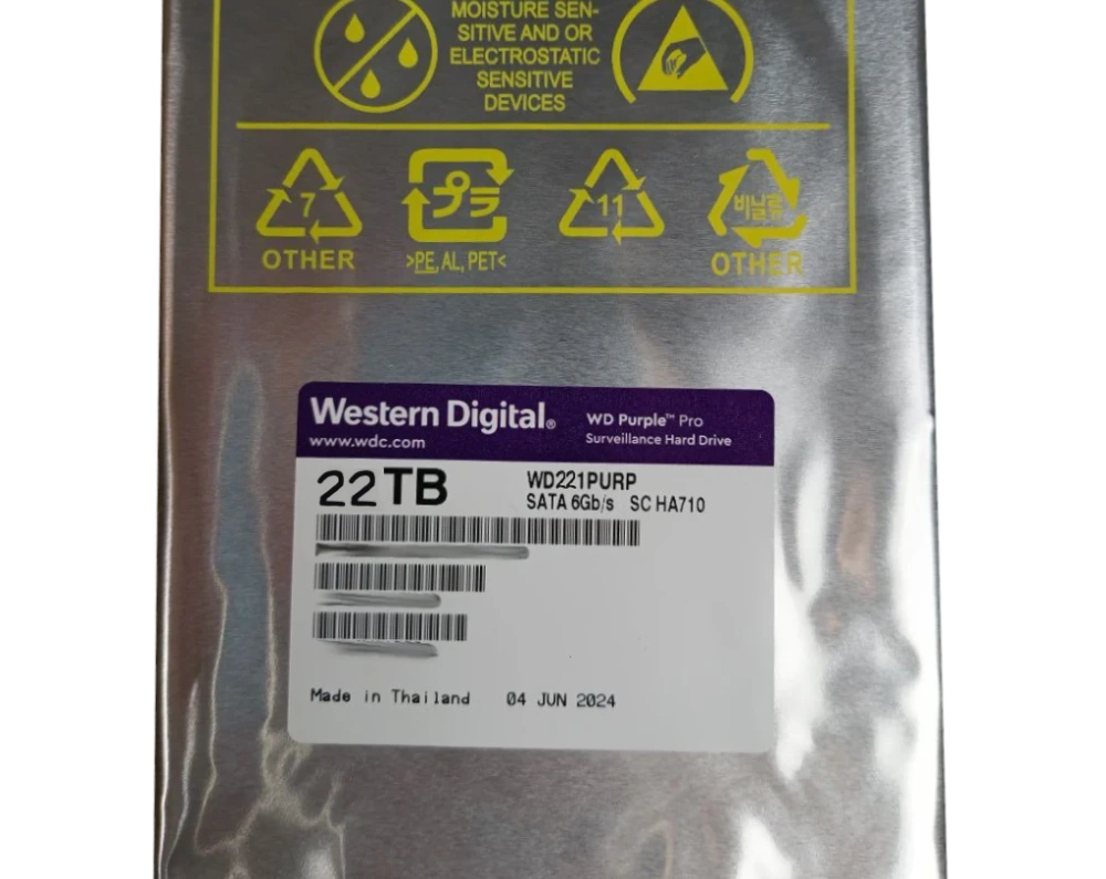 Жорсткий диск внутрішній · Western Digital Purple Pro WD221PURP 22Тб