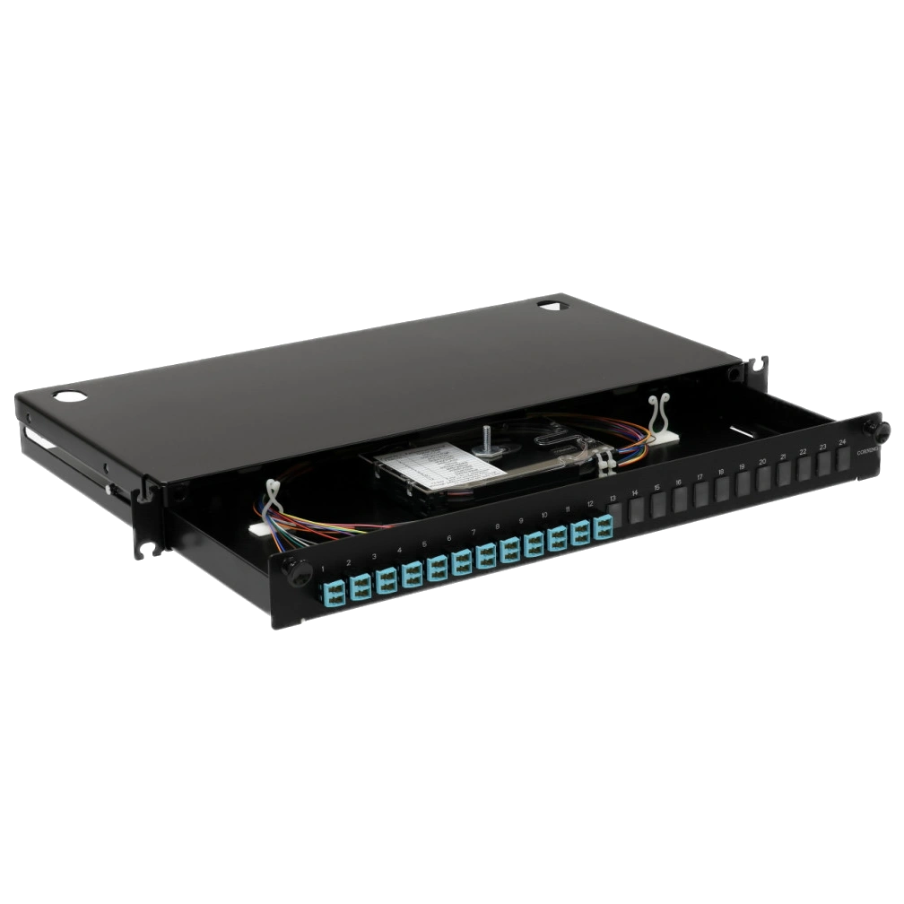 Патч-панель · LAN1 з 12xLC Duplex OM3/OM4 24 пігтейл