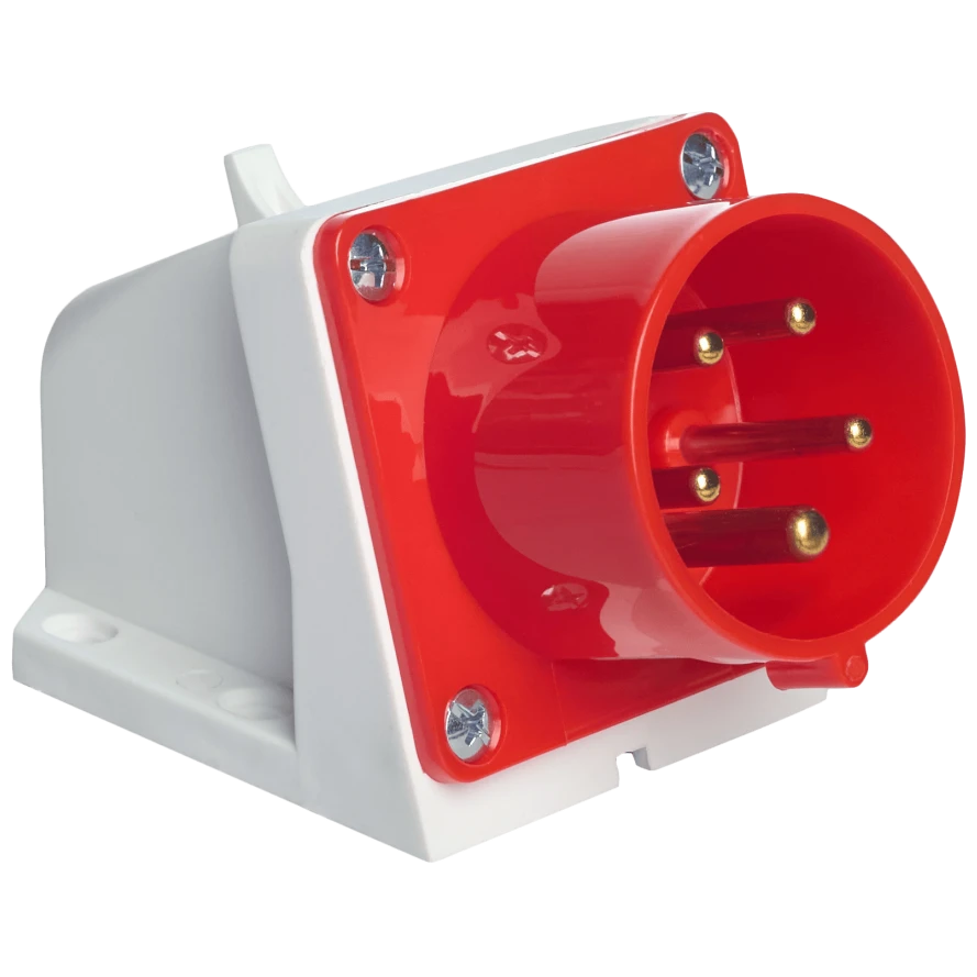 Розетка стаціонарна настінна · UEA 515 16А 380В 3P+Е+N IP44
