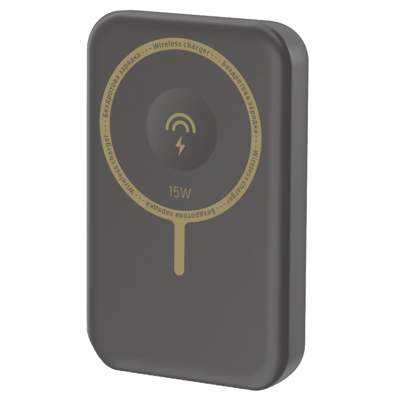 Повербанк з бездротовою зарядкою · VIDEX VPB-W102 PD20W Grey 10000mAh