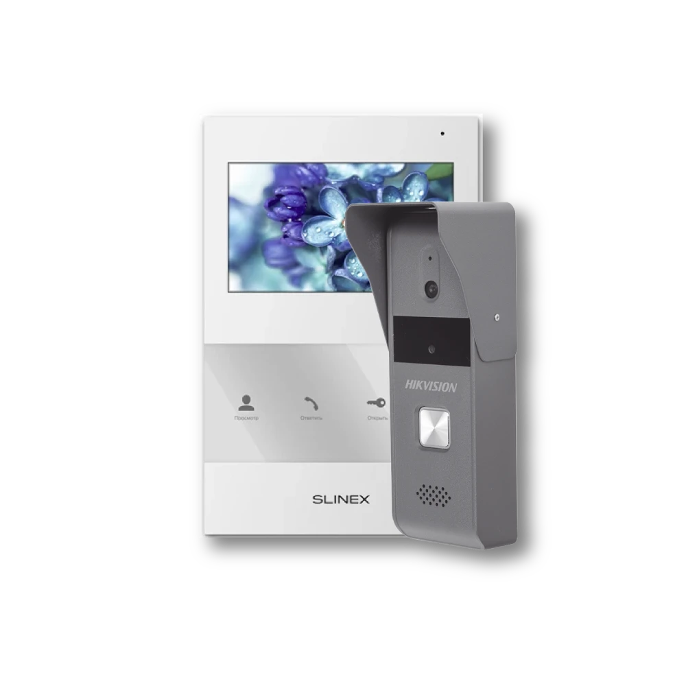 Комплект · Slinex SQ-04 white + Hikvision DS-KB2421-IM