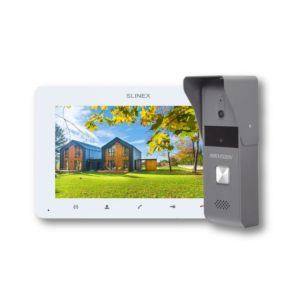 Комплект · Slinex SM-07 white + Hikvision DS-KB2421-IM