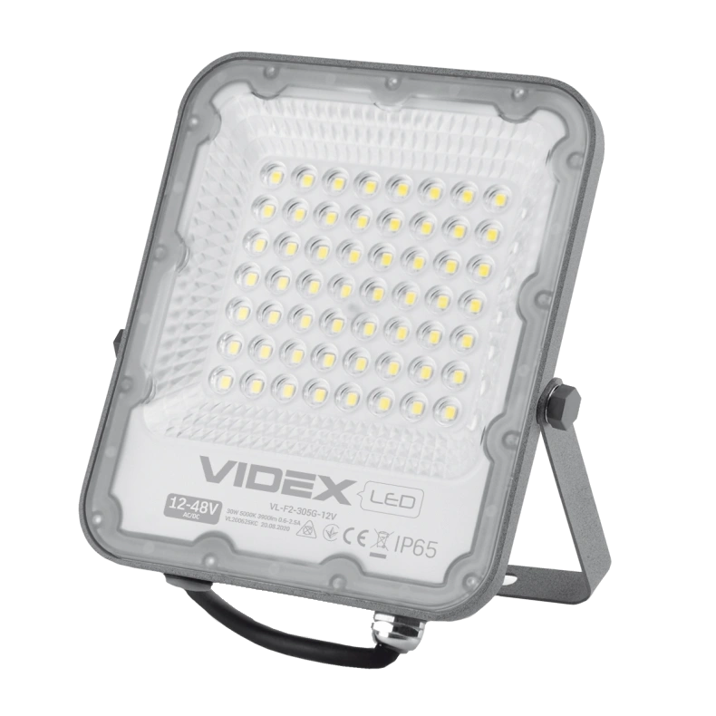LED прожектор · VIDEX PREMIUM 30W 5000K 12-48V