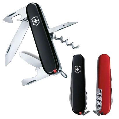 Ніж чорно-червоний · Victorinox Swiss Army Spartan Ukraine 1.3603.3.1