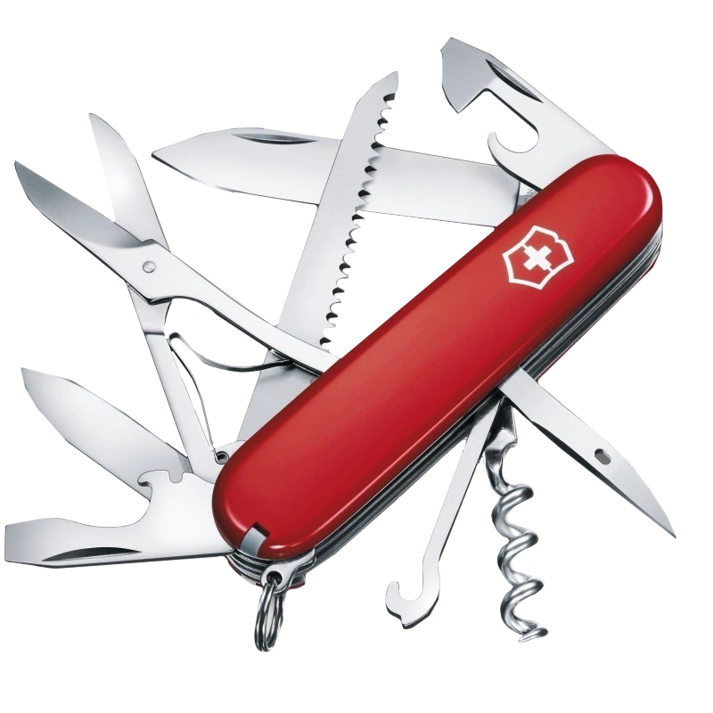Ніж червоний · Victorinox Swiss Army Huntsman 1.3713