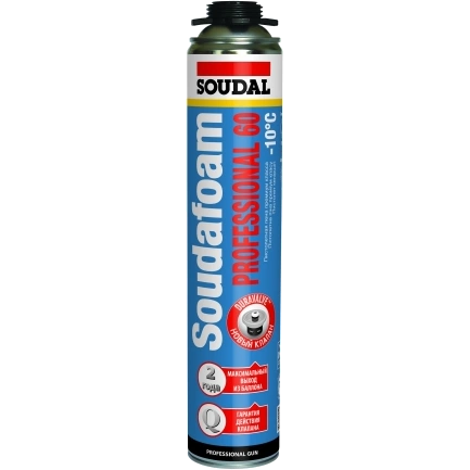 Піна монтажна зимова · SOUDAL Soudafoam Gun P60 750мл