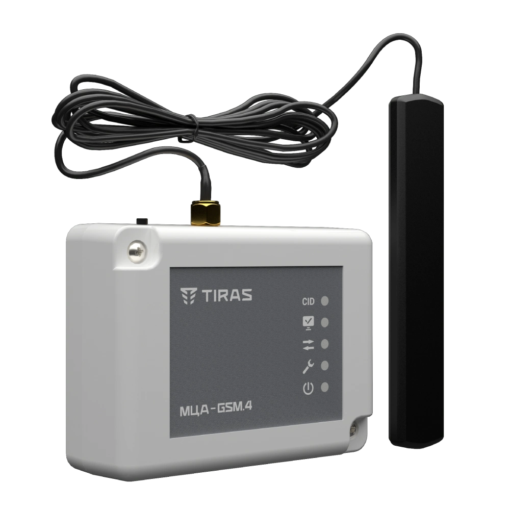 Модуль цифрового GSM-автодозвону Тірас · Tiras МЦА-GSM.4