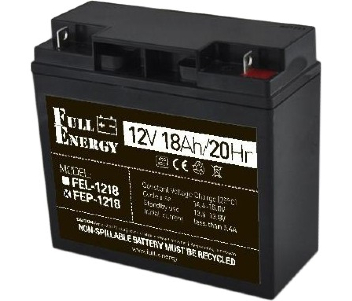 Свинцево-кислотна акумуляторна батарея · Full Energy FEP-1218 18 А•г 12В